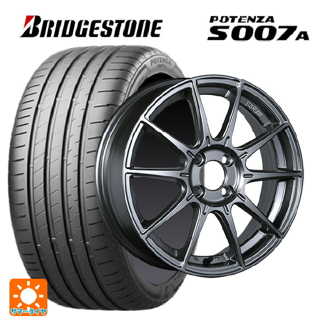 225/55R17 101Y XL ブリヂストン ポテンザ S007A 正規品 タナベ SSR GT X01 ダークシルバー 17-7J 国産車用 サマータイヤホイール4本セット 141,045円