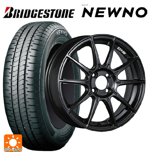 175/60R16 82H ブリヂストン ニューノ 正規品 # タナベ SSR GT X01 フラットブラック 16-6.5J 国産車用 サマータイヤホイール4本セット｜タイヤホイール専門店コニシタイヤ