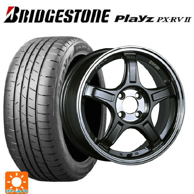 トヨタ ライズ（ガソリン車）(A200/A210)用 195/65R16 92V ブリヂストン プレイズ PX-RV2 正規品 タナベ SSR GT X03 ガンメタ+Sクリア 新品サマータイヤホイール 4本セット