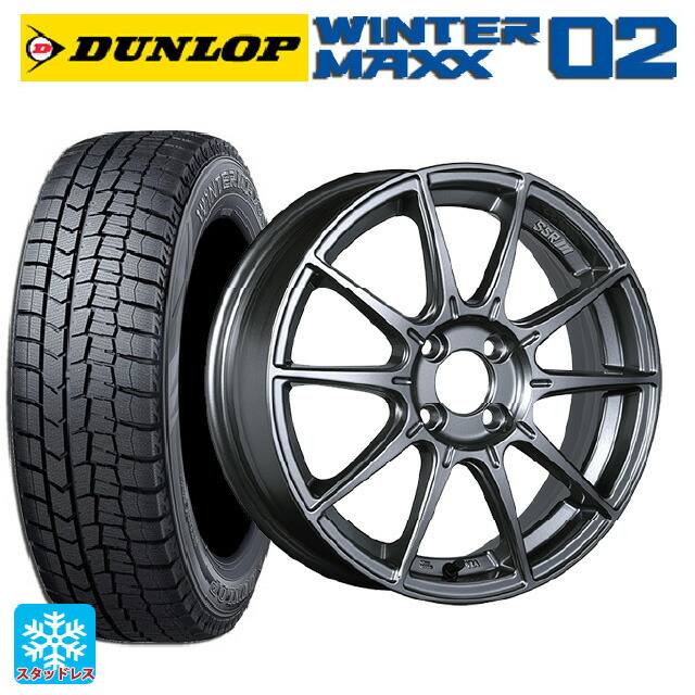 2024年製 215/60R17 96Q ダンロップ ウィンターマックス 02(WM02) # タナベ SSR GT X01 ダークシルバー 17-7J 国産車用 スタッドレスタイヤホイール4本セット|タイヤホイール専門店コニシタイヤ