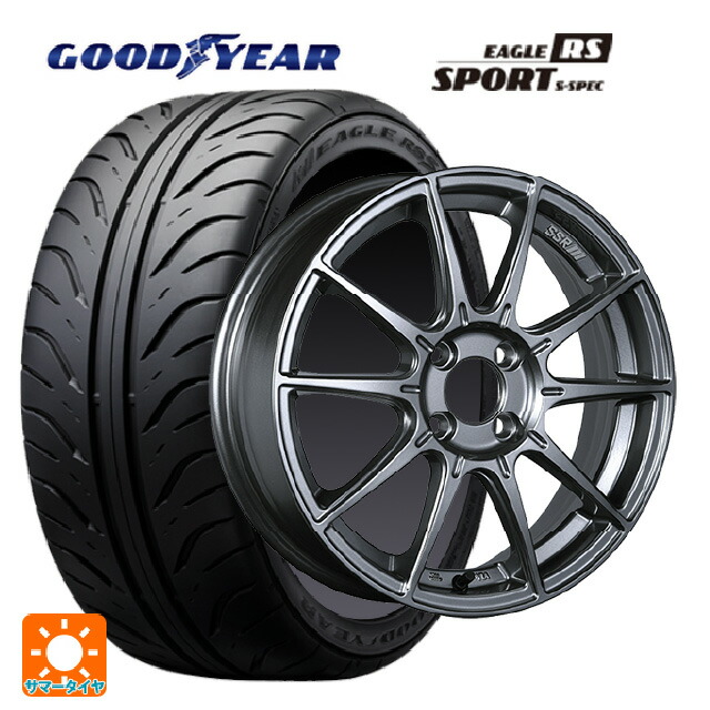 195/55R15 84V グッドイヤー イーグル RS スポーツ S-スペック タナベ SSR GT X01 ダークシルバー 15-6J 国産車用 サマータイヤホイール4本セット|タイヤホイール専門店コニシタイヤ