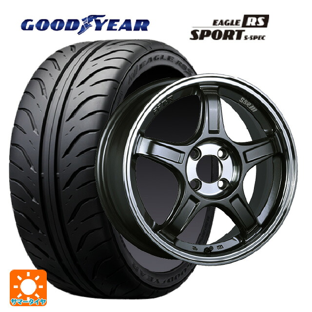 225/45R17 90W グッドイヤー イーグル RS スポーツ S-スペック タナベ SSR GT X03 ガンメタ+Sクリア 17-7J 国産車用 サマータイヤホイール4本セット