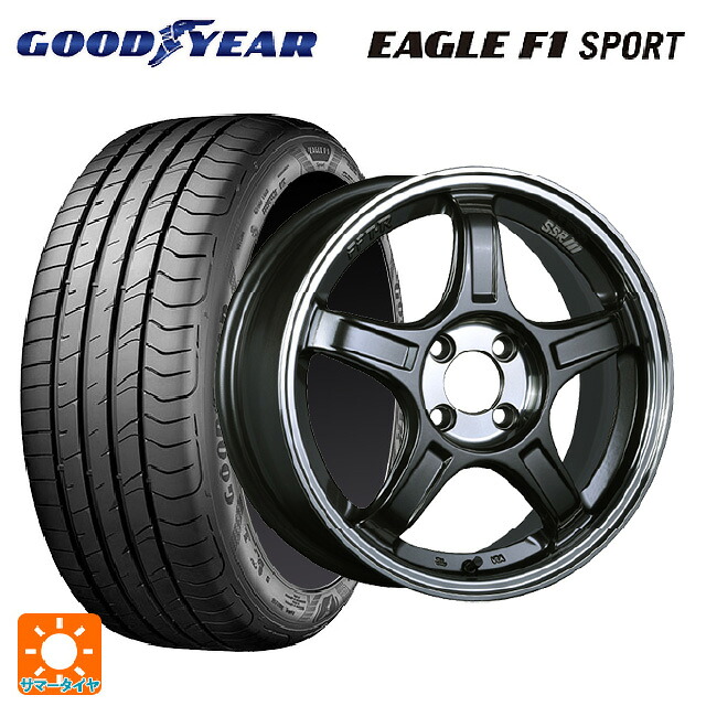 195/50R16 84V グッドイヤー イーグルF1 スポーツ タナベ SSR GT X03 ガンメタ+Sクリア 16-6.5J 国産車用 サマータイヤホイール4本セット｜タイヤホイール専門店コニシタイヤ