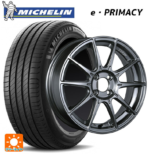 215/55R17 94V ミシュラン 正規品 Eプライマシー タナベ SSR GT X01 ダークシルバー 17-7J 国産車用 サマータイヤホイール4本セット