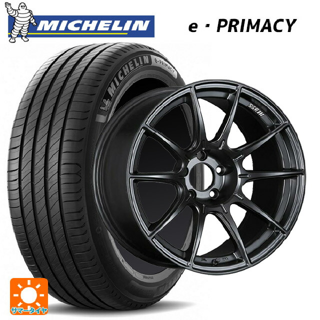 225/55R18 98V ミシュラン 正規品 Eプライマシー タナベ SSR GT X01 フラットブラック 18-7.5J 国産車用 サマータイヤホイール4本セット
