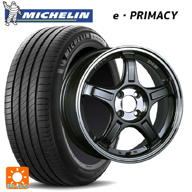 215/55R17 94V ミシュラン 正規品 Eプライマシー タナベ SSR GT X03 ガンメタ+Sクリア 17-7J 国産車用 サマータイヤホイール4本セット
