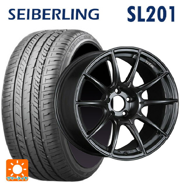 225/40R19 89W セイバーリング セイバーリング SL201(ブリヂストン工場生産） タナベ SSR GT X01 フラットブラック 19-8.5J 国産車用 サマータイヤホイール4本セット