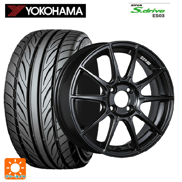 185/65R15 88Q ヨコハマ アドバン A053L(左専用) コンパウンド S 正規品 タナベ SSR GT X01 フラットブラック 15-6J 国産車用 サマータイヤホイール4本セット｜タイヤホイール専門店コニシタイヤ