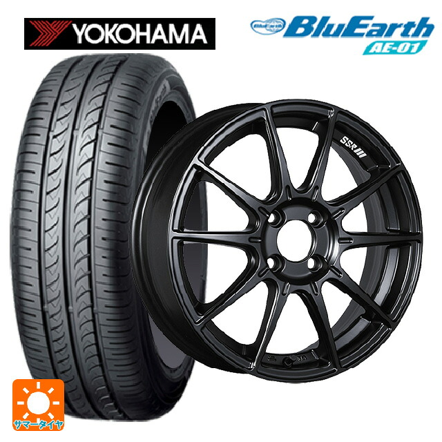 175/60R16 82H ヨコハマ ブルーアース AE01 タナベ SSR GT X01 フラットブラック 16-6.5J 国産車用 サマータイヤホイール4本セット|タイヤホイール専門店コニシタイヤ