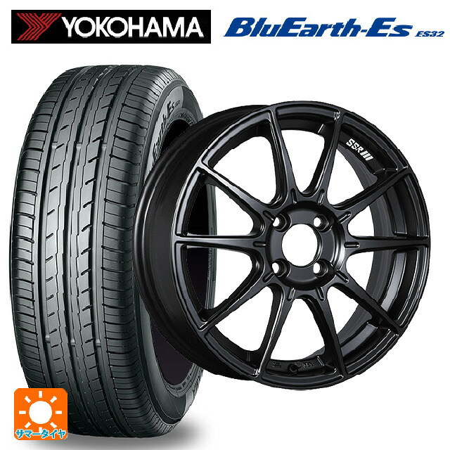 225/55R17 97W ヨコハマ ブルーアースEs ES32 タナベ SSR GT X01 フラットブラック 17-7J 国産車用 サマータイヤホイール4本セット
