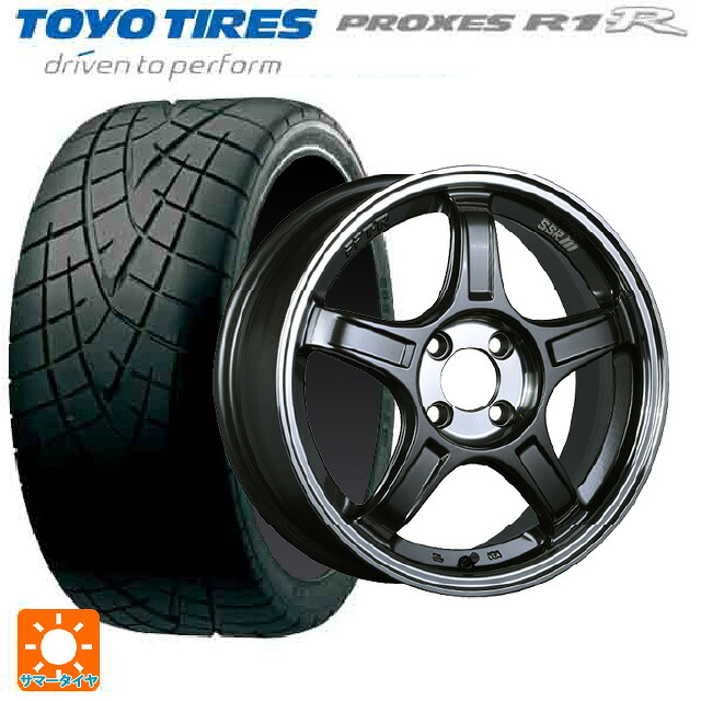225/50R16 92V トーヨー プロクセス R1R タナベ SSR GT X03 ガンメタ+Sクリア 16-6.5J 国産車用 サマータイヤホイール4本セット