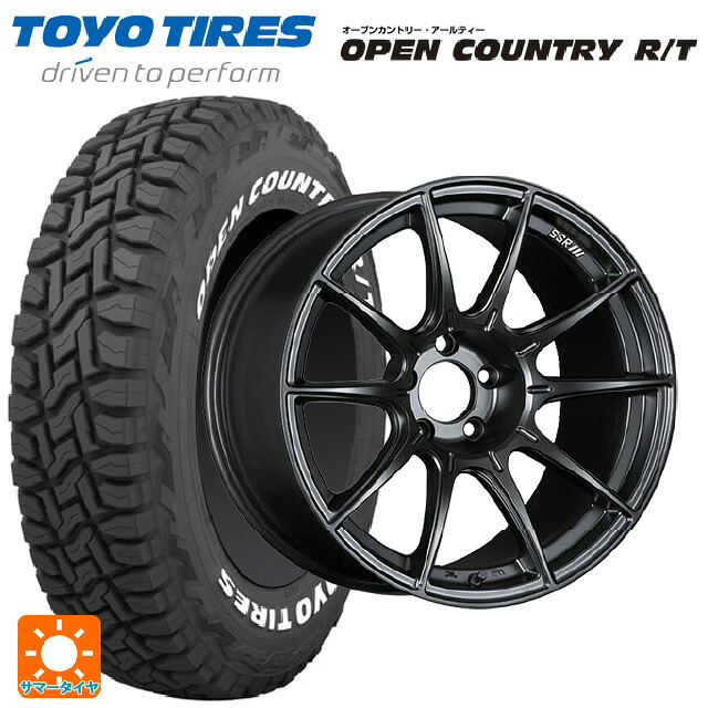 スバル レガシィアウトバック(BS系)用 225/60R18 100Q トーヨー オープンカントリー RT ホワイトレター タナベ SSR GT X01 フラットブラック 新品サマータイヤホイール 4本セット