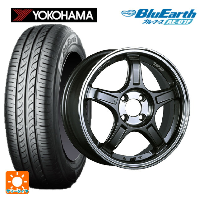 185/55R16 83V ヨコハマ ブルーアース AE01F タナベ SSR GT X03 ガンメタ+Sクリア 16-6.5J 国産車用 サマータイヤホイール4本セット｜タイヤホイール専門店コニシタイヤ