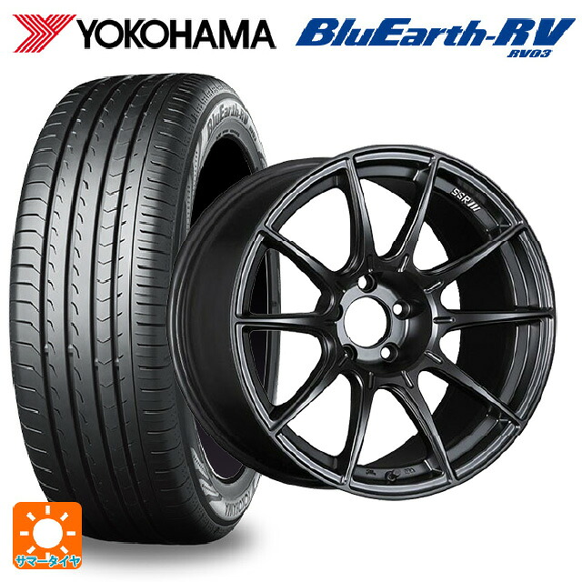 トヨタ アルファード(30系)用 235/50R18 101V XL ヨコハマ ブルーアース RV03 # タナベ SSR GT X01 フラットブラック 新品サマータイヤホイール 4本セット