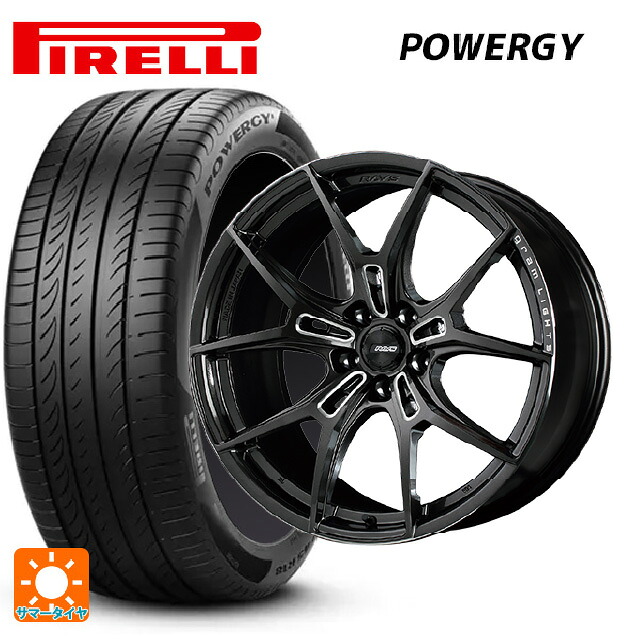 225/40R19 93Y XL ピレリ パワジー 正規品 レイズ グラムライツ 57エフエックスズィー AAC 19-8J 国産車用 サマータイヤホイール4本セット