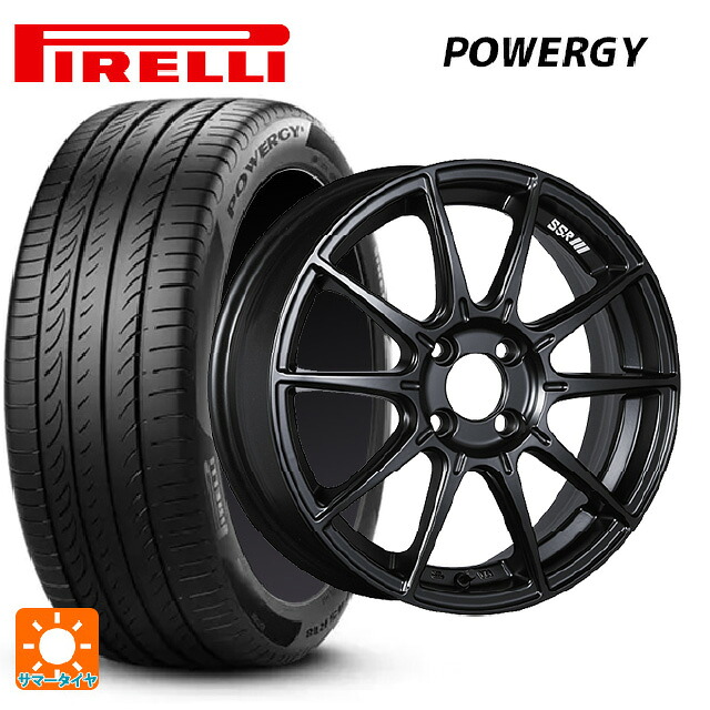 185/60R15 84H ピレリ パワジー 正規品 タナベ SSR GT X01 フラットブラック 15-6J 国産車用 サマータイヤホイール4本セット|タイヤホイール専門店コニシタイヤ