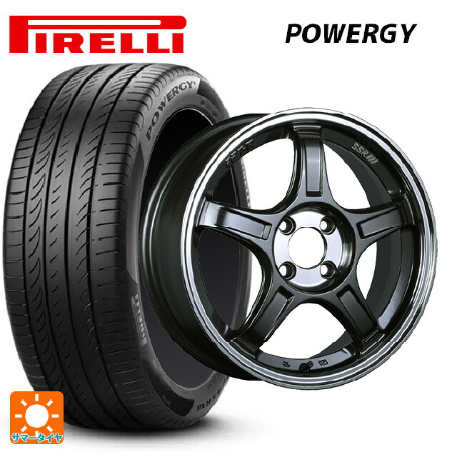 ニッサン ノートオーラ(E13)用 205/50R17 93V XL ピレリ パワジー 正規品 タナベ SSR GT X03 ガンメタ+Sクリア 新品サマータイヤホイール 4本セット