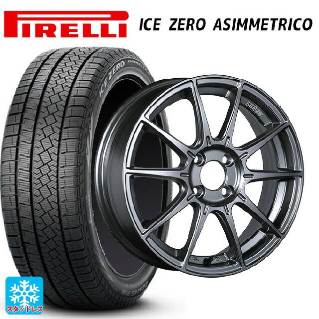 2024年製 215/50R17 95H XL ピレリ アイスゼロ アシンメトリコ 正規品 # タナベ SSR GT X01 ダークシルバー 17-7J 国産車用 スタッドレスタイヤホイール4本セット