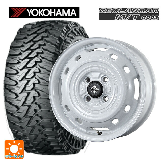 スズキ ハスラー(MR52/92S)用 165/65R14 81/78Q ヨコハマ ジオランダー M/T G003 正規品 トピー ランドフット XFG WH 新品サマータイヤホイール 4本セット