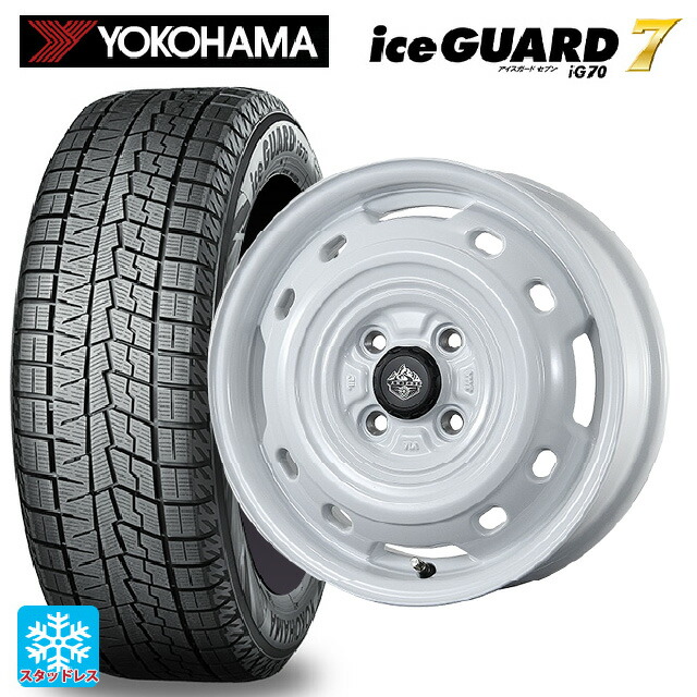165/50R15 73Q ヨコハマ アイスガード7(IG70) トピー ランドフット XFG WH 15-4.5J 国産車用 スタッドレスタイヤホイール4本セット