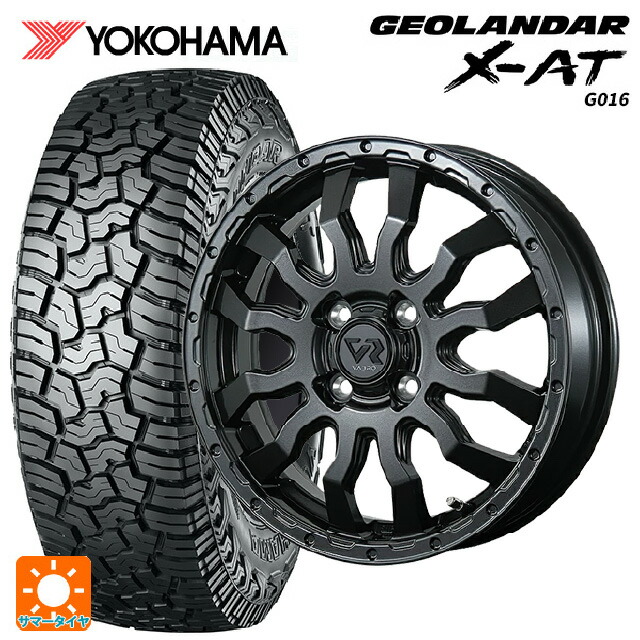 スズキ ハスラー(MR52/92S)用 165/70R15 82S ヨコハマ ジオランダー X-AT G016 ブラックレター 正規品 # トピー ヴァブロ RR-01 # GM 新品サマータイヤホイール 4本セット 60,429円