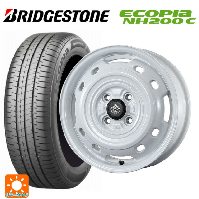 155/65R14 75H ブリヂストン エコピア NH200C 正規品 トピー ランドフット XFG WH 14-4.5J 国産車用 サマータイヤホイール4本セット