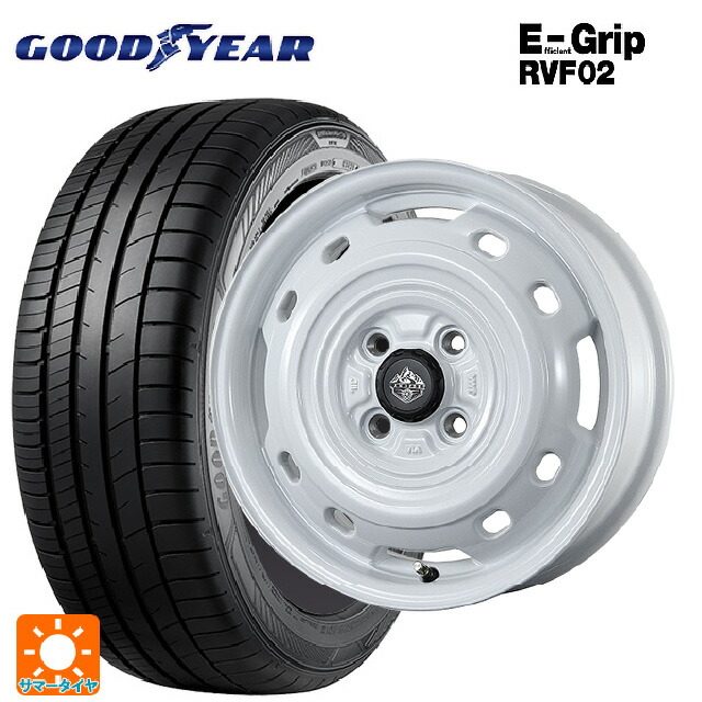 155/65R14 75H グッドイヤー エフィシェントグリップ RVF02 トピー ランドフット XFG WH 14-4.5J 国産車用 サマータイヤホイール4本セット｜タイヤホイール専門店コニシタイヤ
