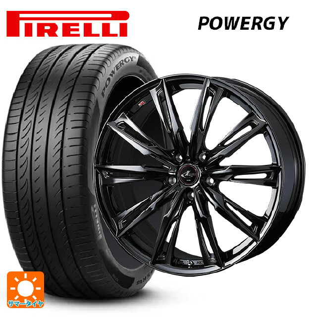 トヨタ プリウス(60系)用 195/50R19 88H ピレリ パワジー 正規品 ウェッズ レオニス GX HYPER BMC 新品サマータイヤホイール 4本セット|タイヤホイール専門店コニシタイヤ