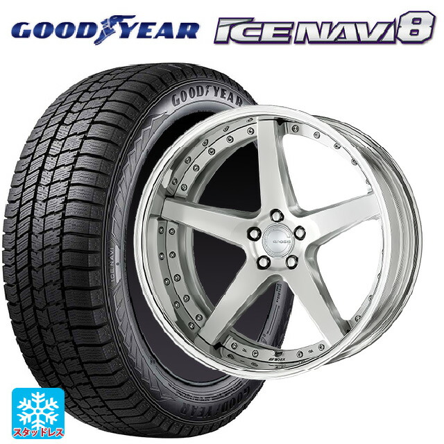 レクサス LM(TAWH15W)用 2022年製 225/55R19 99Q グッドイヤー アイスナビ8 # ワーク グノーシス CVF BRU 新品スタッドレスタイヤホイール 4本セット