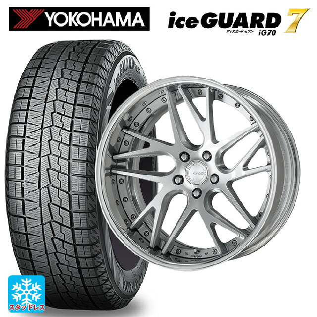 トヨタ アルファード(40系)用 245/40R21 100Q ヨコハマ アイスガード7(IG70) # ワーク グノーシス CVX MSL 新品スタッドレスタイヤホイール 4本セット|タイヤホイール専門店コニシタイヤ