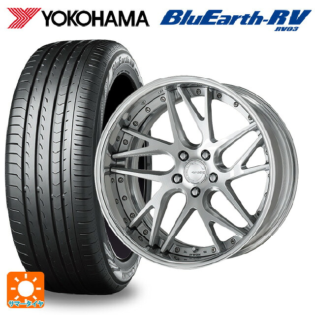 レクサス LM(TAWH15W)用 225/55R19 103H XL ヨコハマ ブルーアース RV03 # ワーク グノーシス CVX MSL 新品サマータイヤホイール 4本セット