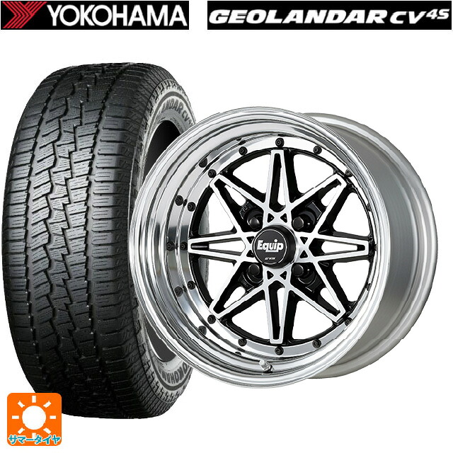 ミツビシ デリカミニ(4WD車)(B3系)用 165/60R15 77H ヨコハマ ジオランダー CV G058 正規品 ワーク エクイップ 03 BP 新品サマータイヤホイール 4本セット