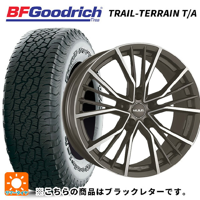 アウディ Q4 e-tron(FZ系)用 235/55R19 105H XL BFグッドリッチ トレイルテレーン T/A ブラックレター 正規品 阿部商会 マック ユニオン ガンメタリックミラー 新品サマータイヤホイール 4本セット