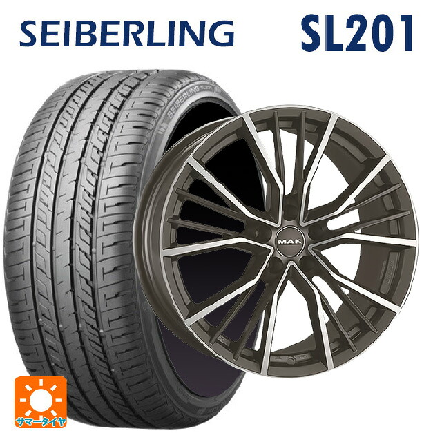 アウディ A5(FU系)用 225/55R17 101V XL セイバーリング セイバーリング SL201(ブリヂストン工場生産） 阿部商会 マック ユニオン ガンメタリックミラー 新品サマータイヤホイール 4本セット｜タイヤホイール専門店コニシタイヤ