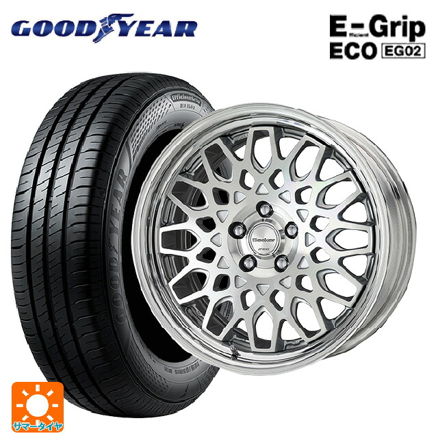 スバル レヴォーグ(VN系)用 225/45R18 95W XL グッドイヤー エフィシェントグリップ エコ EG02 ワーク シーカー シーエックス # MSP 新品サマータイヤホイール 4本セット