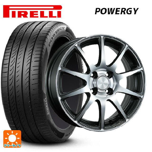 185/65R15 88H ピレリ パワジー 正規品 ブリヂストン エコフォルム CRS23 GM/N 15-5.5J 国産車用 サマータイヤホイール4本セット|タイヤホイール専門店コニシタイヤ