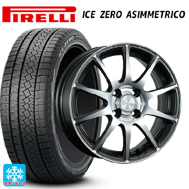 175/65R15 84T ピレリ アイスゼロ アシンメトリコ 正規品 # ブリヂストン エコフォルム CRS23 GM/N 15-5.5J 国産車用 スタッドレスタイヤホイール4本セット｜タイヤホイール専門店コニシタイヤ
