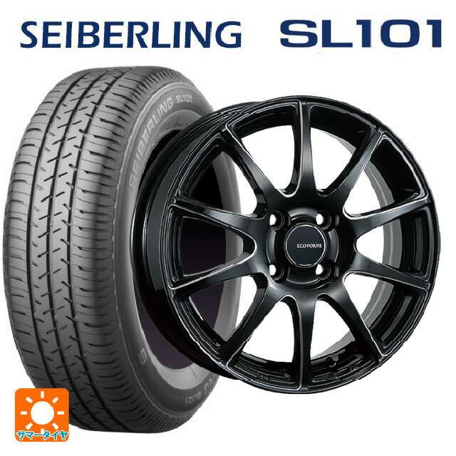 スズキ ハスラー(MR52/92S)用 165/65R14 79S セイバーリング セイバーリング SL101(ブリヂストン工場生産） ブリヂストン エコフォルム CRS23 B/MN 新品サマータイヤホイール 4本セット