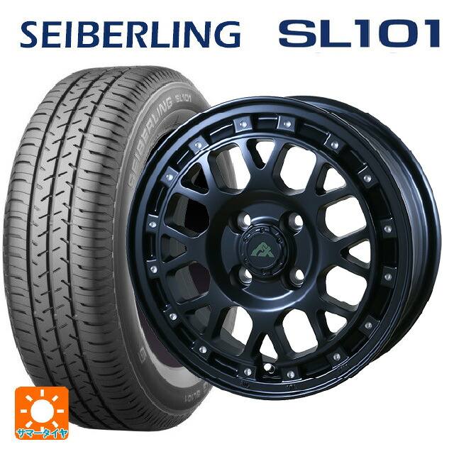 175/65R15 84S セイバーリング セイバーリング SL101(ブリヂストン工場生産) ドゥオール フェニーチェ XC8 マットブラックミルド 15-6J 国産車用 サマータイヤホイール4本セット|タイヤホイール専門店コニシタイヤ