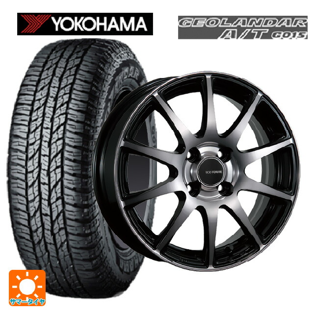 ミツビシ デリカミニ(4WD車)(B3系)用 165/60R15 77H ヨコハマ ジオランダー A/T G015 ブラックレター 正規品 ブリヂストン エコフォルム CRS23 B/NB 新品サマータイヤホイール 4本セット