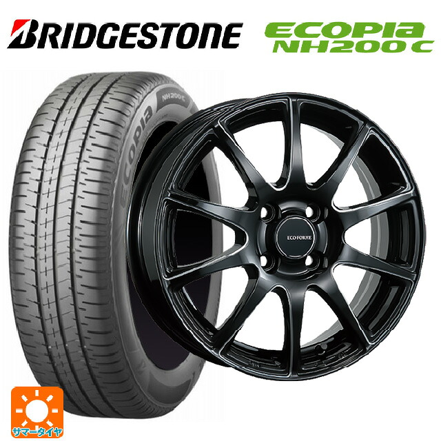 165/65R14 79S ブリヂストン エコピア NH200C 正規品 ブリヂストン エコフォルム CRS23 B/MN 14-4.5J 国産車用 サマータイヤホイール4本セット