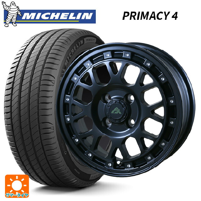 195/65R15 91V ミシュラン 正規品 プライマシー4 ドゥオール フェニーチェ XC8 マットブラックミルド 15-6J 国産車用 サマータイヤホイール4本セット 82,352円