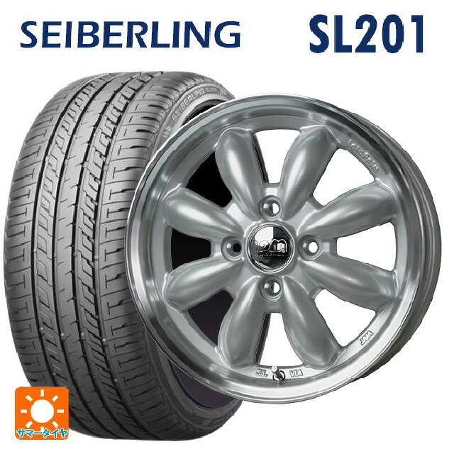 185/60R15 84H セイバーリング セイバーリング SL201(ブリヂストン工場生産) ホットスタッフ ララパーム カップ2 S/リムP 15-5.5J 国産車用 サマータイヤホイール4本セット|タイヤホイール専門店コニシタイヤ