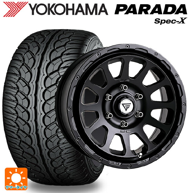 トヨタ ランドクルーザー250(250系)用 275/55R20 117V ヨコハマ パラダ PA02 エクシズルライン デルタフォース オーバル FF サテンブラック 新品サマータイヤホイール 4本セット