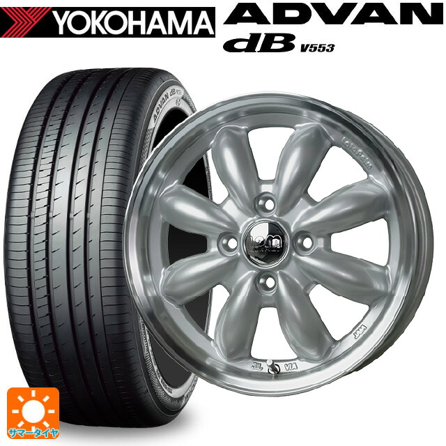 ニッサン ノートオーラ(E13)用 195/65R15 91H ヨコハマ アドバンデシベル V553 正規品 ホットスタッフ ララパーム カップ2 S/リムP 新品サマータイヤホイール 4本セット｜タイヤホイール専門店コニシタイヤ