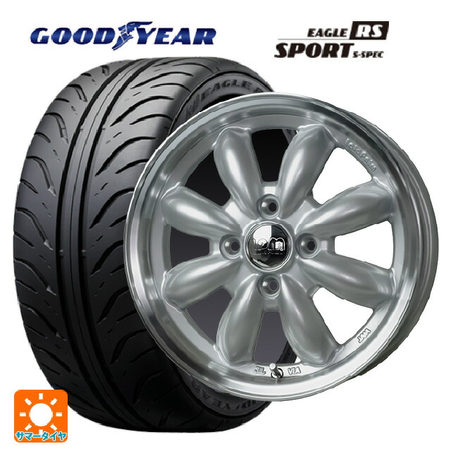 195/55R15 84V グッドイヤー イーグル RS スポーツ S-スペック ホットスタッフ ララパーム カップ2 S/リムP 15-5.5J 国産車用 サマータイヤホイール4本セット