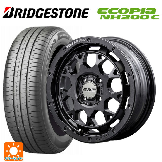 ミツビシ デリカミニ(FF車)(B3系)用 165/55R15 75V ブリヂストン エコピア NH200C 正規品 レイズ チームデイトナ M9+ スペックm AOJ 新品サマータイヤホイール 4本セット