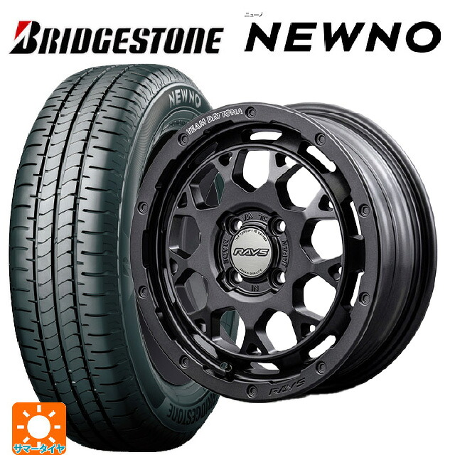 165/60R15 77H ブリヂストン ニューノ 正規品 # レイズ チームデイトナ M9+ スペックm # AOJ 15-5J 国産車用 サマータイヤホイール4本セット｜タイヤホイール専門店コニシタイヤ