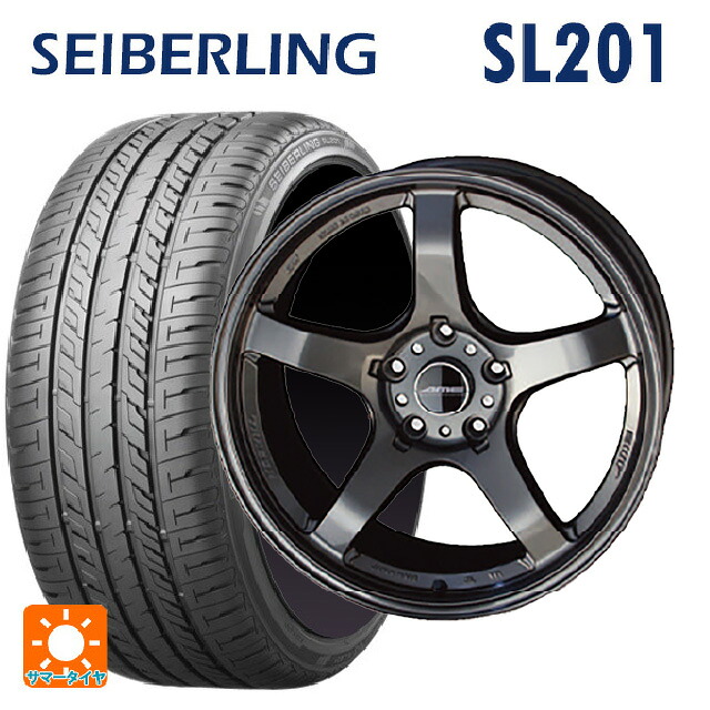 215/60R17 96H セイバーリング セイバーリング SL201(ブリヂストン工場生産) 共豊 トレーサー GTV GUN BLACK 17-7.5J 国産車用 サマータイヤホイール4本セット|タイヤホイール専門店コニシタイヤ
