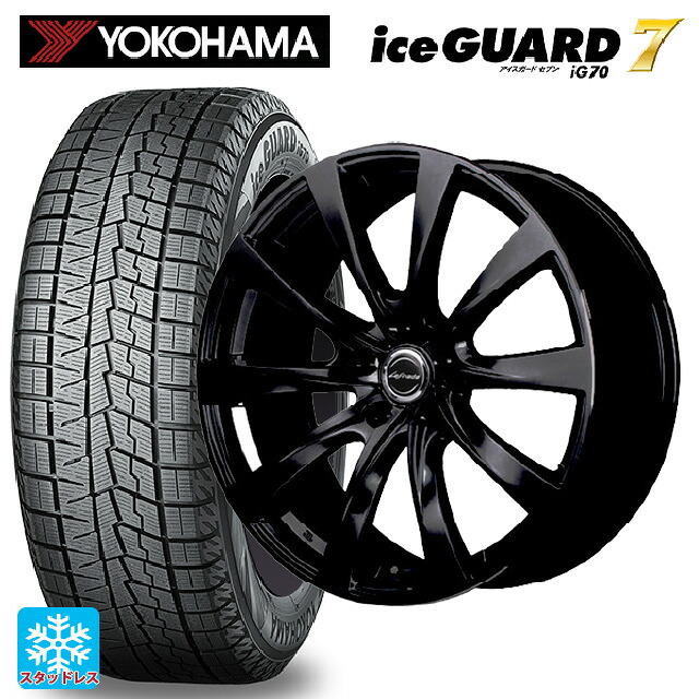 レクサス LBX(10系)用 235/50R19 103Q XL ヨコハマ アイスガード7(IG70) エムアイディー レフィナーダ モーション2 ブラックエディション(数量限定仕様） # グロスブラック 新品スタッドレスタイヤホイール 4本セット